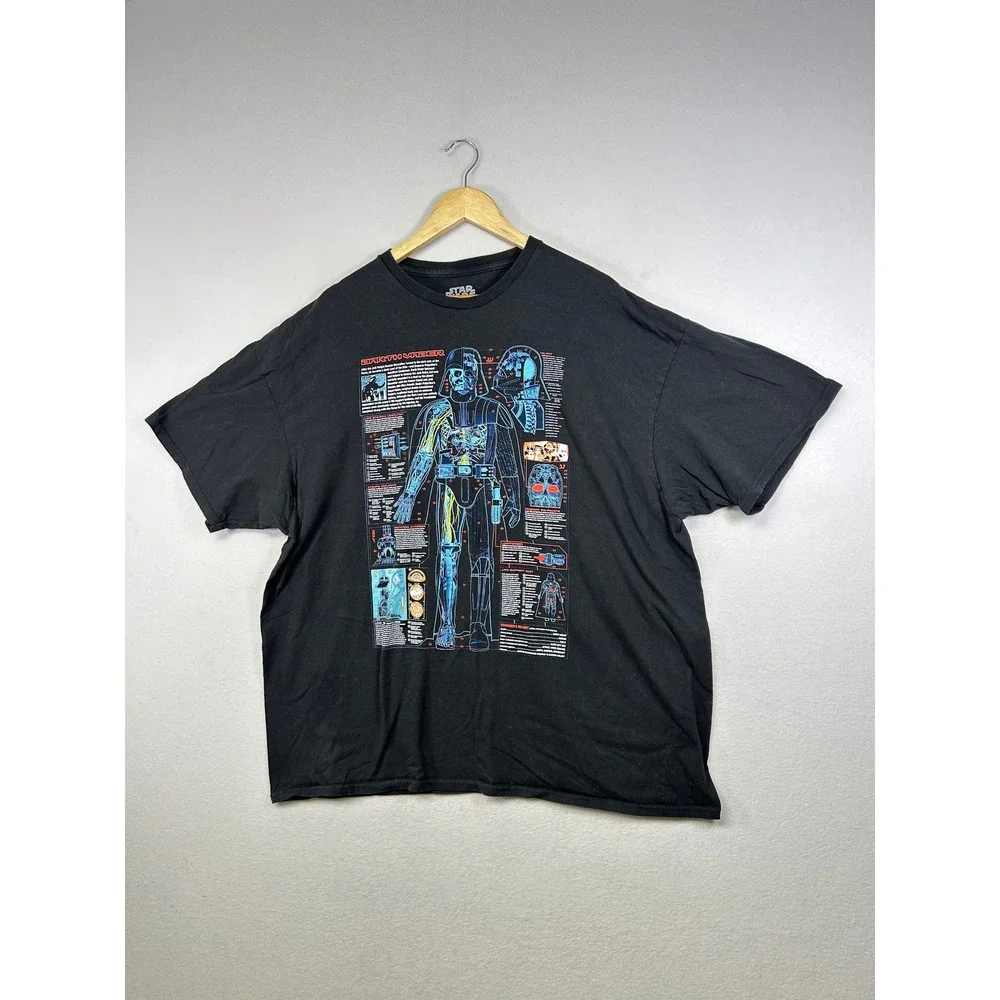 Star Wars Darth Vader Anatomy T Shirt Mens 3XL‎ Black Graphic Tee